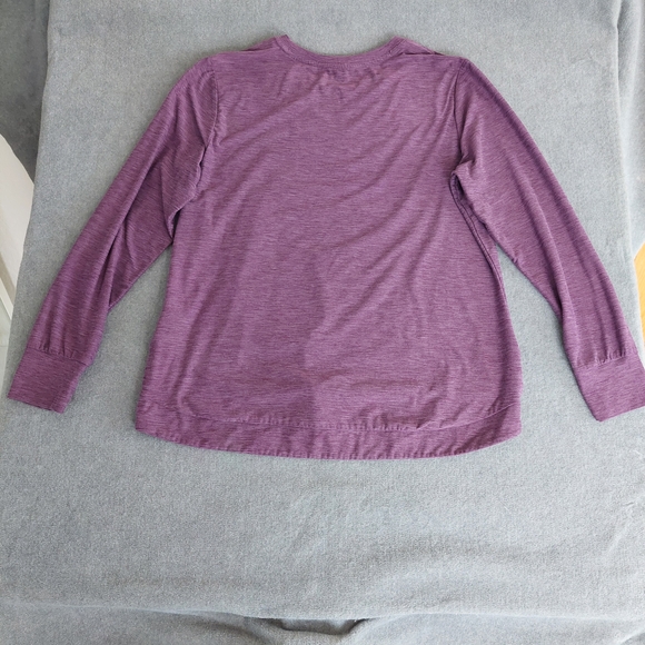 Skechers GO DRI SWIFT Long Sleeve Tunic Top Purple Heathered M - Picture 5 of 7